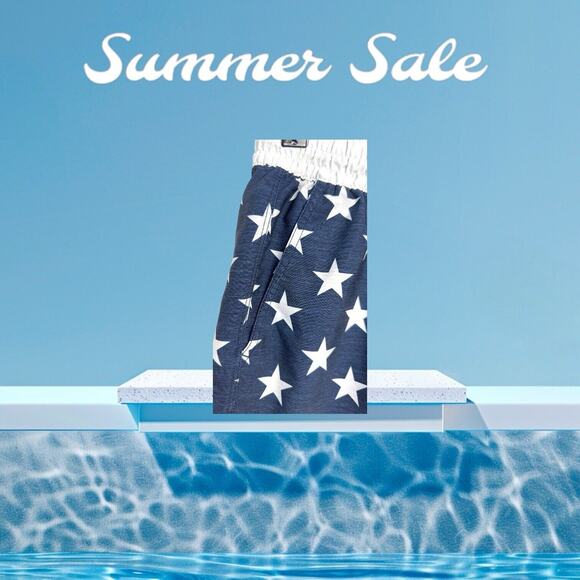 Hurley Swin Board Shorts M Red White And Blue Stars Stripes - Picture 15 of 16